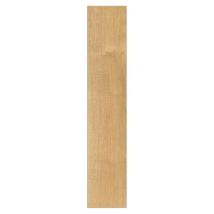 Krono Original Vinylbodenmuster Rocko Wide Sculpta - 297 x 234 x 5 mm, Landhausdiele, Sculpta - Hochformatiges Bild eines Holzfurniers, das eine natürliche Maserung und eine warme, goldbraune Farbe aufweist. Ideal für Möbeldesign.