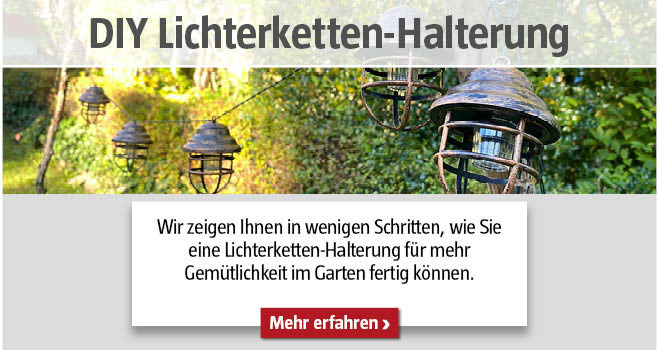DIY Lichterketten-Halterung