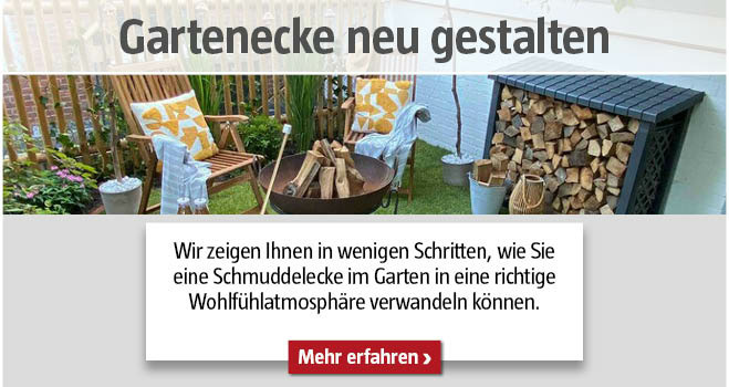 Gartenecke neu gestalten