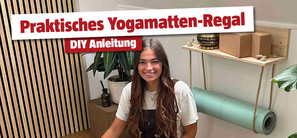DIY Yogamatten-Regal 