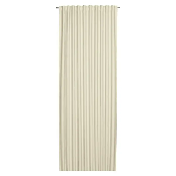 Elbersdrucke Verdunkelungsvorhang Midnight - 140 x 255 cm, 100 % Polyester, Creme - Elegante beigefarbene Vorhänge. Der Vorhangstoff ist blickdicht und schützt vor unerwünschten Blicken. Ideal für Wohnzimmer, Schlafzimmer oder Kinderzimmer.
