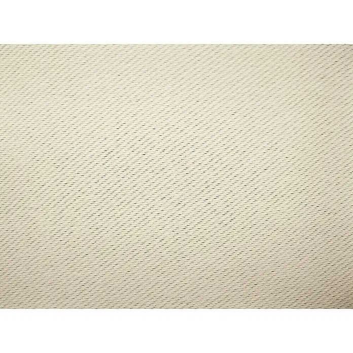 Elbersdrucke Verdunkelungsvorhang Midnight - 140 x 255 cm, 100 % Polyester, Creme - Ein cremefarbener Stoff mit einer subtilen diagonalen Webart, die eine sanfte Textur erzeugt. Ideal für Möbelbezüge oder Kleidungsstücke.