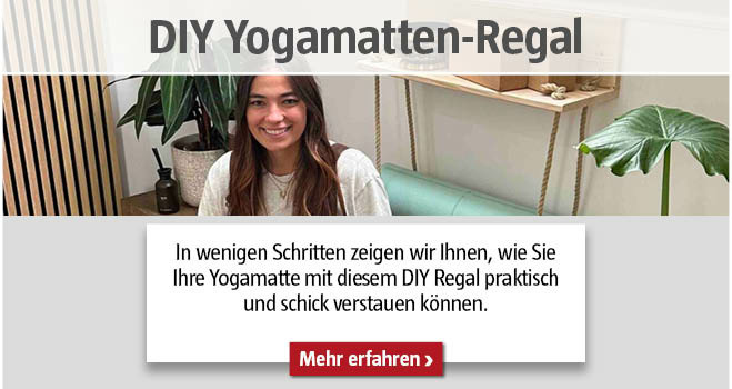 DIY Yogamatten-Regal