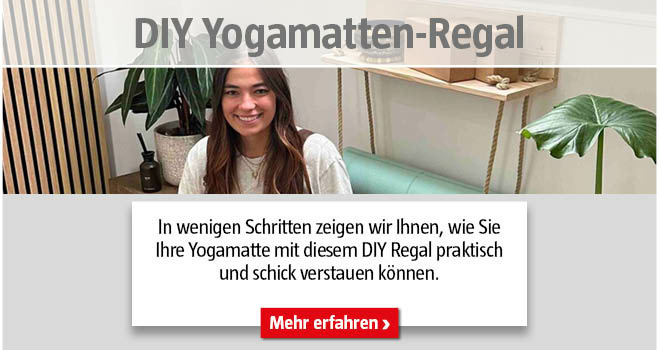 DIY Yogamatten-Regal 