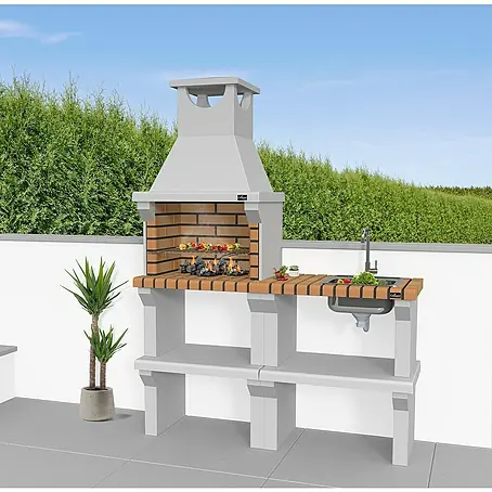 Barbacoa de obra Sintra con fregadero