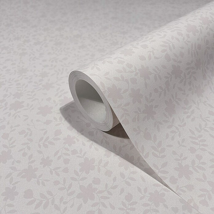 Marburg Heritage Vliestapete mit feinen Blättern (Rosa, Floral, 10,05 x 0,53 m) | BAUHAUS