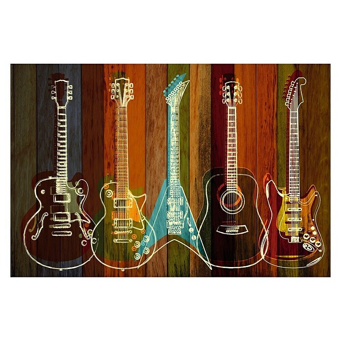 Decoratief paneel (Guitar Collection, b x h: 60 x 90 cm) | BAUHAUS