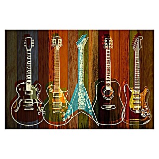 Decoratief paneel (Guitar Collection, b x h: 60 x 90 cm)