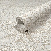 Marburg Heritage Vliestapete Allover mit Tieren & Blumen (Grau/Beige, Floral, 10,05 x 0,53 m) | BAUHAUS