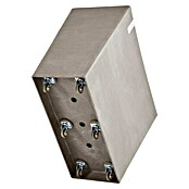 Ecopots Pflanzkasten Paris (Außenmaß (L x B x H): 85,2 x 39,5 x 65,8 cm, Kunststoff, Braungrau, Ausstattung Pflanzgefäß: Rollen) | BAUHAUS