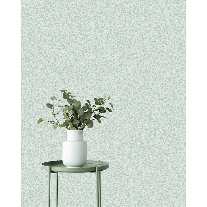 Marburg Heritage Vliestapete mit feinen Blättern (Blau, Floral, 10,05 x 0,53 m) | BAUHAUS