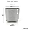 Ecopots Oslo Pflanztopf mit Wasserspeicher (Außenmaß (Ø x H): 25 x 21,4 cm, Kunststoff, Weißgrau) | BAUHAUS