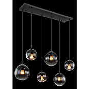 Globo Hängelampe Dallerta (60 W, Schwarz, L x B x H: 93 x 41 x 120 cm, E27, 6 Stk.) | BAUHAUS