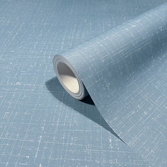 Marburg Heritage Vliestapete Vintage-Look (Blau, Uni, 10,05 x 0,53 m) | BAUHAUS