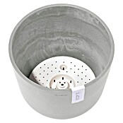 Ecopots Oslo Pflanztopf mit Wasserspeicher (Außenmaß (Ø x H): 25 x 21,8 cm, Kunststoff, Weißgrau) | BAUHAUS