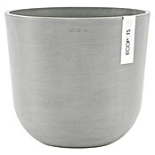 Ecopots Oslo Pflanztopf mit Wasserspeicher (Außenmaß (Ø x H): 25 x 21,8 cm, Kunststoff, Weißgrau) | BAUHAUS