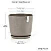 Ecopots Oslo Pflanztopf mit Wasserspeicher (Außenmaß (Ø x H): 35 x 40,5 cm, Kunststoff, Braungrau) | BAUHAUS