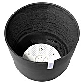 Ecopots Oslo Pflanztopf mit Wasserspeicher (Außenmaß (Ø x H): 55 x 47,9 cm, Kunststoff, Dunkelgrau) | BAUHAUS