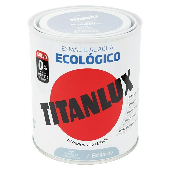 Titanlux Esmalte de color Eco (Gris perla, 750 ml, Brillante)