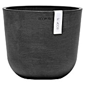 Ecopots Oslo Pflanztopf Mini (Außenmaß (Ø x H): 19 x 16,5 cm, Kunststoff, Dunkelgrau) | BAUHAUS