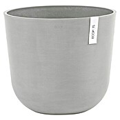 Ecopots Oslo Pflanztopf mit Wasserspeicher (Außenmaß (Ø x H): 35 x 47,9 cm, Kunststoff, Weißgrau) | BAUHAUS