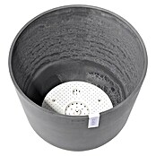 Ecopots Oslo Pflanztopf mit Wasserspeicher (Außenmaß (Ø x H): 55 x 47,9 cm, Kunststoff, Grau) | BAUHAUS