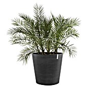 Ecopots Amsterdam Pflanzkübel rund Wheels (Außenmaß (Ø x H): 100,2 x 88,7 cm, Kunststoff, Dunkelgrau, Ausstattung Pflanzgefäß: Rollen) | BAUHAUS