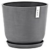Ecopots Oslo Pflanztopf mit Wasserspeicher (Außenmaß (Ø x H): 35 x 40,5 cm, Kunststoff, Grau) | BAUHAUS