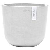 Ecopots Oslo Pflanztopf Mini (Außenmaß (Ø x H): 19 x 16,5 cm, Kunststoff, Weiß) | BAUHAUS