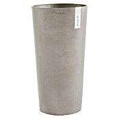 Ecopots Amsterdam Pflanzsäule rund High (Außenmaß (Ø x H): 49,8 x 91 cm, Kunststoff, Taupe) | BAUHAUS