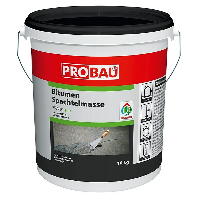 Probau Bitumenspachtelmasse (10 kg, Lösemittelfrei)