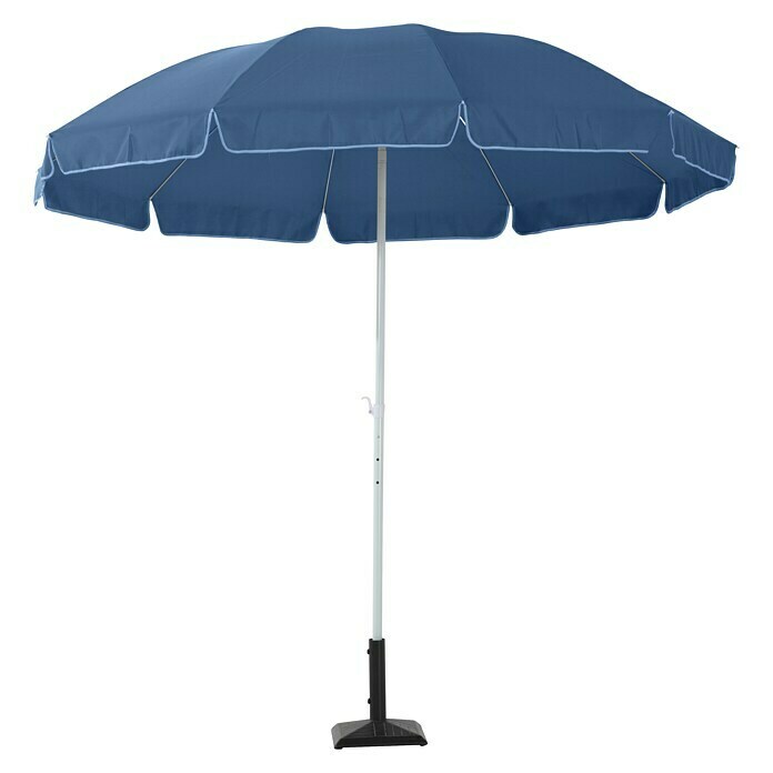 Sunfun Balkonschirm Provence IIBlau, Durchmesser: 200 cm Front View