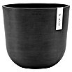 Ecopots Oslo Pflanztopf mit Wasserspeicher (Außenmaß (Ø x H): 25 x 21,4 cm, Kunststoff, Dunkelgrau) | BAUHAUS
