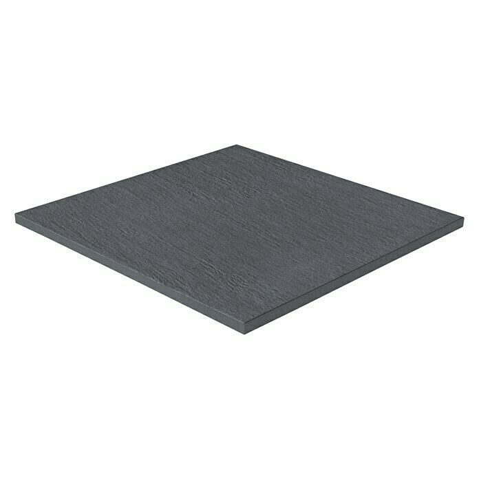 Terrassenfliese Slate Black60 x 60 x 2 cm, Schwarz, Matt Unknown