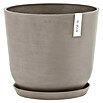 Ecopots Oslo Pflanztopf mit Wasserspeicher (Außenmaß (Ø x H): 35 x 40,5 cm, Kunststoff, Braungrau) | BAUHAUS