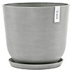 Ecopots Oslo Pflanztopf mit Wasserspeicher (Außenmaß (Ø x H): 45 x 39,4 cm, Kunststoff, Weißgrau) | BAUHAUS