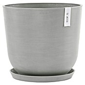 Ecopots Oslo Pflanztopf mit Wasserspeicher (Außenmaß (Ø x H): 45 x 39,2 cm, Kunststoff, Weißgrau) | BAUHAUS