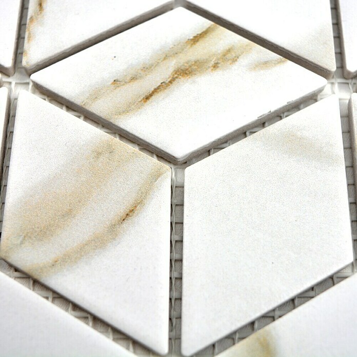 Mozaïektegel Diamant CIM POV CT (26,6 x 30,5 cm, Beige/Bruin/Wit, Mat)