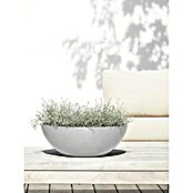 Ecopots Pflanzschale Vienna (Außenmaß (Ø x H): 50 x 18 cm, Weiß Grau) | BAUHAUS