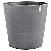 Ecopots Amsterdam Pflanzkübel rund Wheels (Außenmaß (Ø x H): 100,2 x 88,7 cm, Kunststoff, Grau, Ausstattung Pflanzgefäß: Rollen) | BAUHAUS