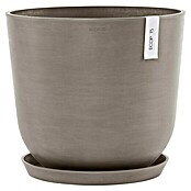 Ecopots Oslo Pflanztopf mit Wasserspeicher (Außenmaß (Ø x H): 45 x 39,2 cm, Kunststoff, Braungrau) | BAUHAUS