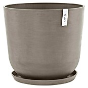 Ecopots Oslo Pflanztopf mit Wasserspeicher (Außenmaß (Ø x H): 55 x 47,9 cm, Kunststoff, Braungrau) | BAUHAUS