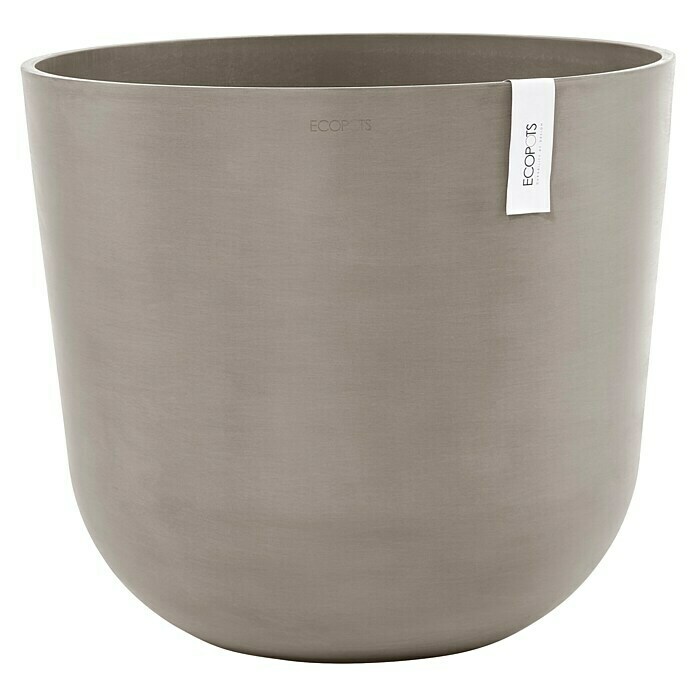 Ecopots Oslo Pflanztopf mit Wasserspeicher (Außenmaß (Ø x H): 55 x 47,9 cm, Kunststoff, Braungrau) | BAUHAUS