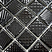 Mosaikfliese Quadrat CG 123 (29,8 x 29,8 cm, Schwarz, Glänzend)