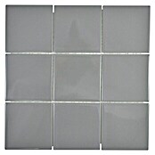 Mosaikfliese Quadrat Uni CQ 110 (29,8 x 29,8 cm, Grau, Glänzend)