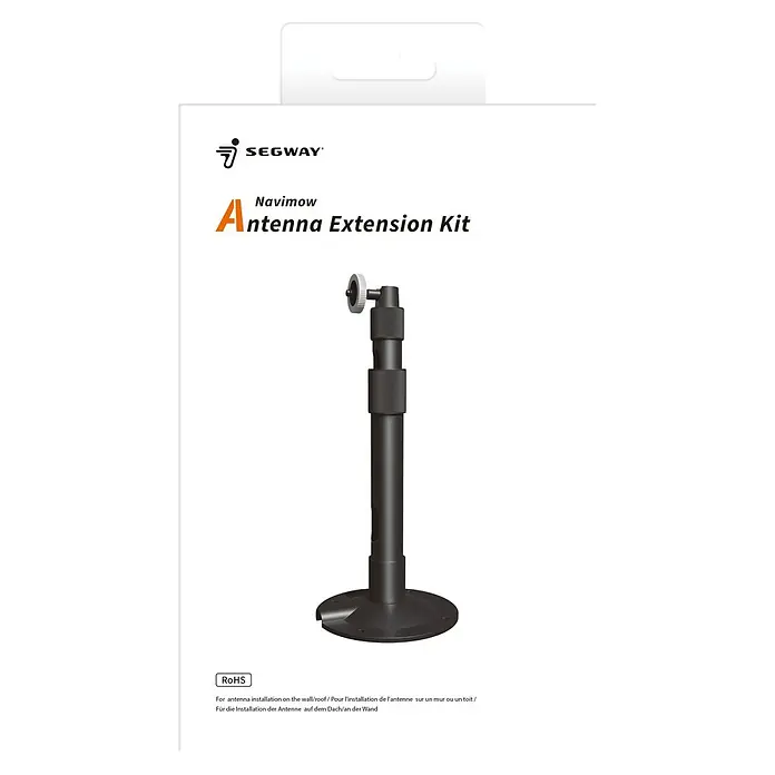 Segway Erweiterungs-Set für Rasenmäher Antenne GNNS HA001 - Navimow i Serie & H Serie - Produktverpackung für ein Segway Navimow Antennen-Verlängerungsset zur Antenneninstallation an Wand oder Dach.