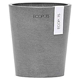 Ecopots Orchideentopf Morinda (Außenmaß (Ø x H): 11 x 12,5 cm, Kunststoff, Grau)