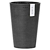 Ecopots Vase Pisa (Ø x H: 14 x 20 cm, Kunststoff, Dunkelgrau) | BAUHAUS