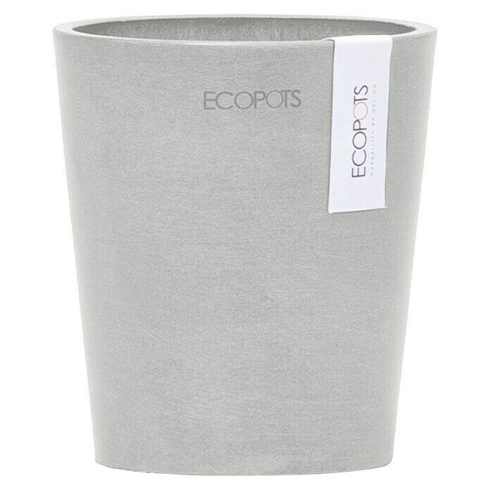 Ecopots Orchideentopf Morinda (Außenmaß (Ø x H): 11 x 12,5 cm, Kunststoff, Weiß Grau) | BAUHAUS