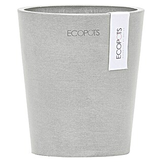 Ecopots Orchideentopf Morinda (Außenmaß (Ø x H): 11 x 12,5 cm, Kunststoff, Weiß Grau)